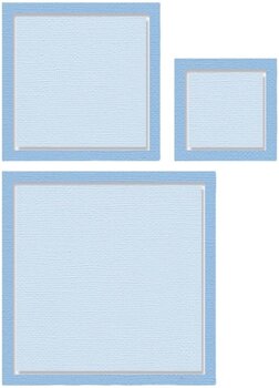 Template Sizzix 665662 Cutting Template Squares 6 pcs - 1