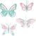 Mal Sizzix Thinlits Dies Patterned Butterflies 29 pcs