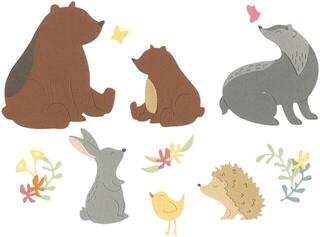 Šablona Sizzix 666126 Šablona za rezanje Gozdne živali 11 Kosov