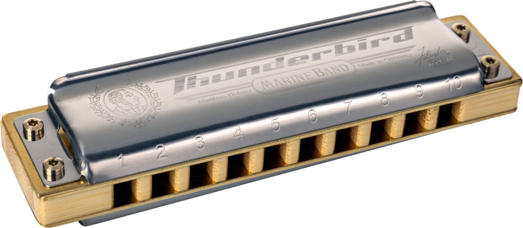 Diatonische mondharmonica Hohner Marine Band Thunderbird Richter-LD ( Low D ) Diatonische mondharmonica