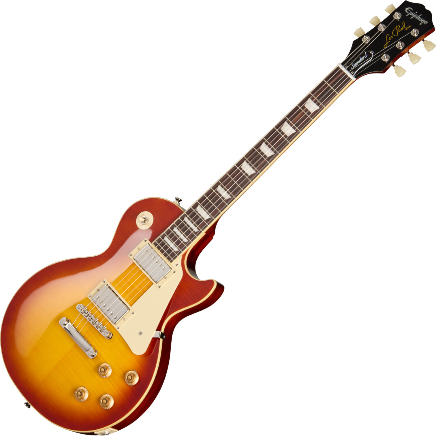 Guitare électrique Epiphone Les Paul Standard 50s Figured Washed Cherry Sunburst Guitare électrique