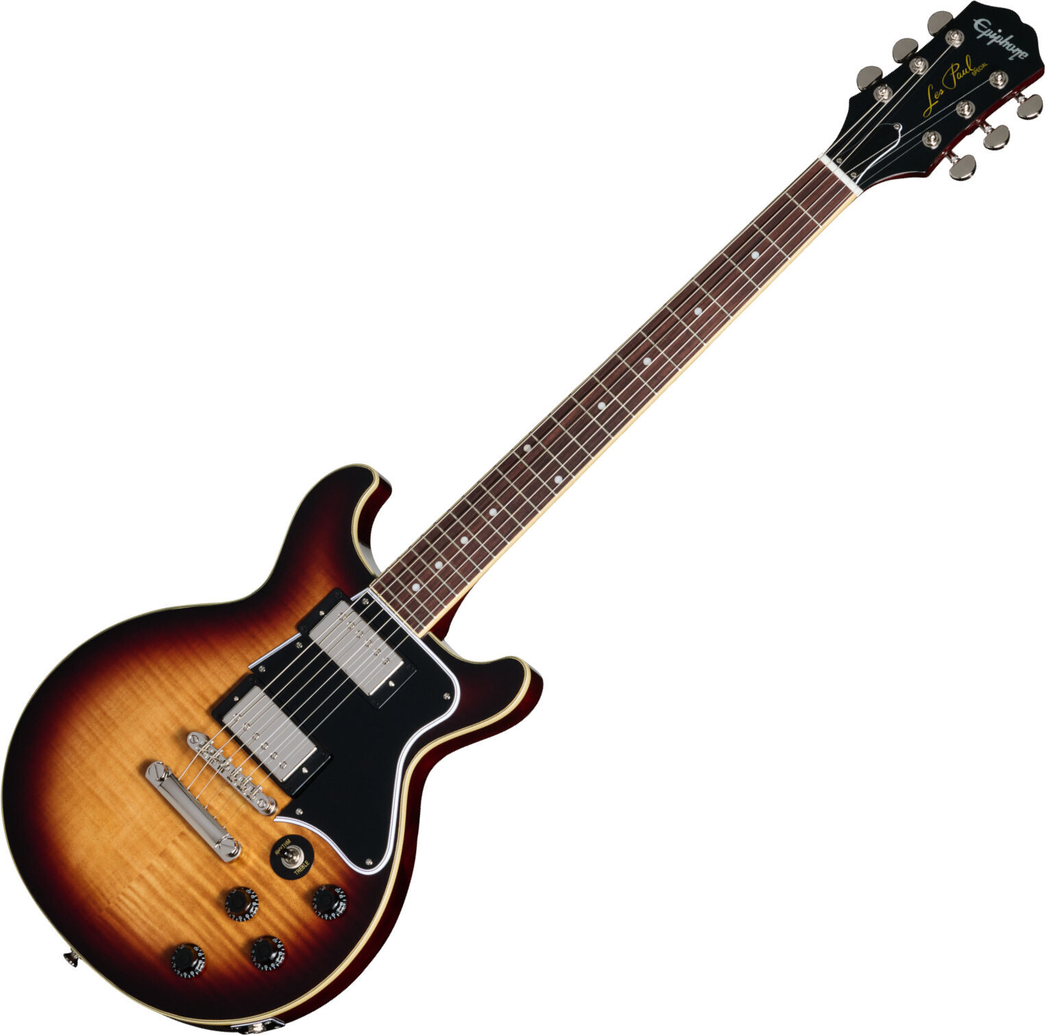 Elektrická kytara Epiphone Les Paul Special Double Cut Figured Bourbon Burst Elektrická kytara