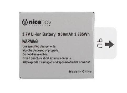 Bateria para fotografia e vídeo Niceboy Battery 900 mAh