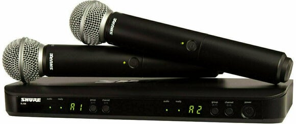 Wireless Handheld Microphone Set Shure BLX288E/SM58 H8E: 518-542 MHz - 1