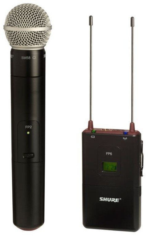 Wireless Audio System for Camera Shure FP2/SM58-K3E