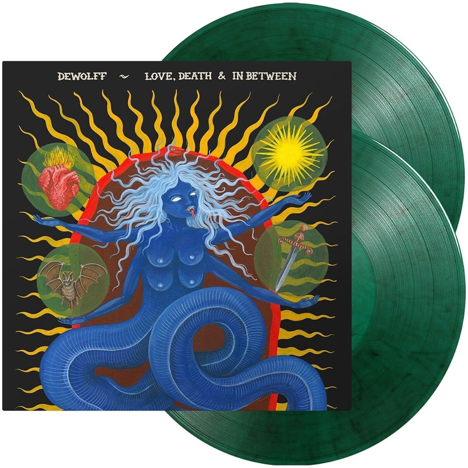 LP ploča Dewolff - Love, Death & In Between (Limited Edition) (Camo Green Marble Coloured) (2 LP)