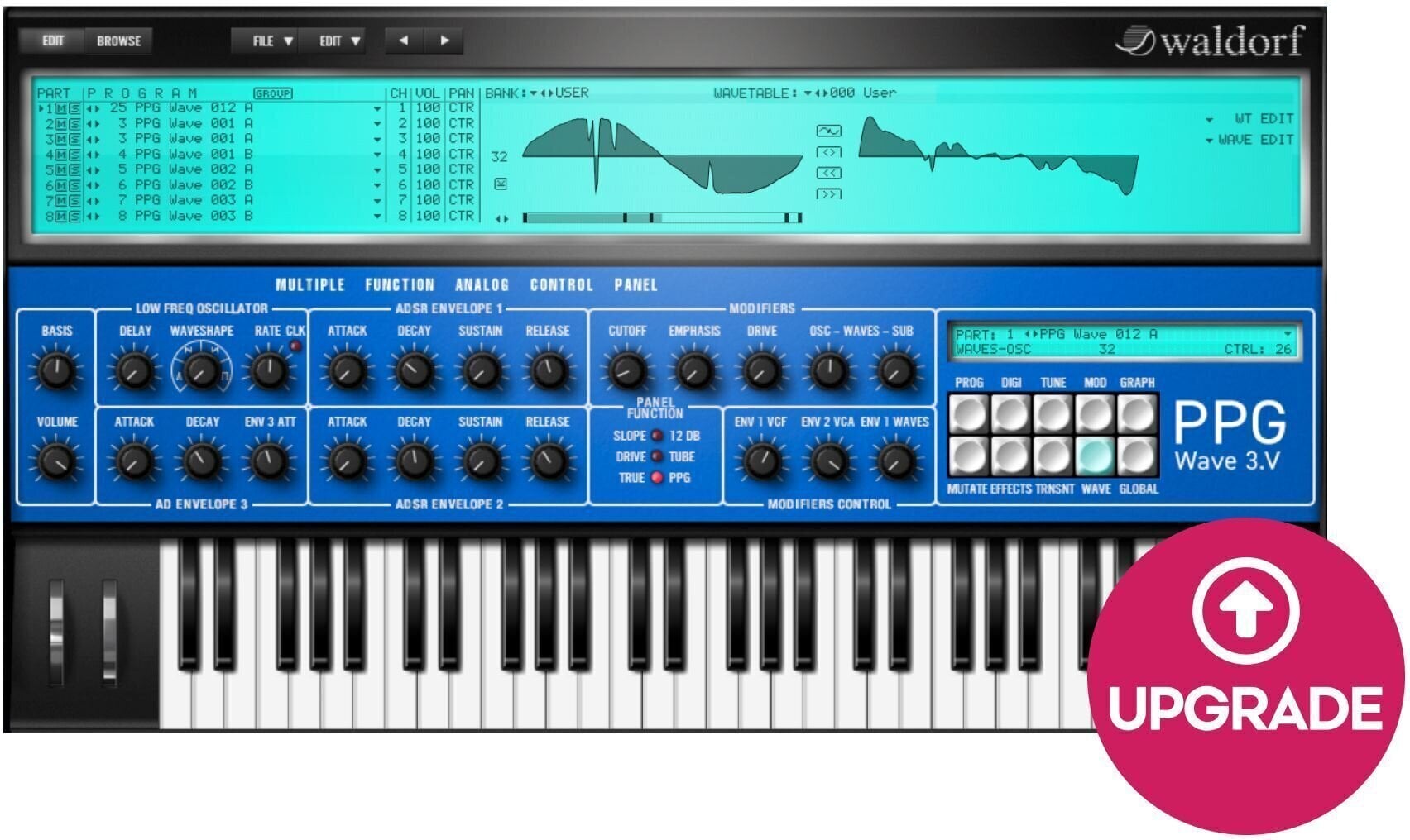 Update / Upgrade / Expansion Waldorf PPG Wave 3.V - Update 2.0 (Дигитален продукт)