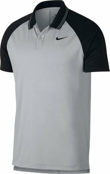 Poloshirt Nike Dry Essential Tipped Mens Polo Shirt Wolf Grey/Black XL - 1