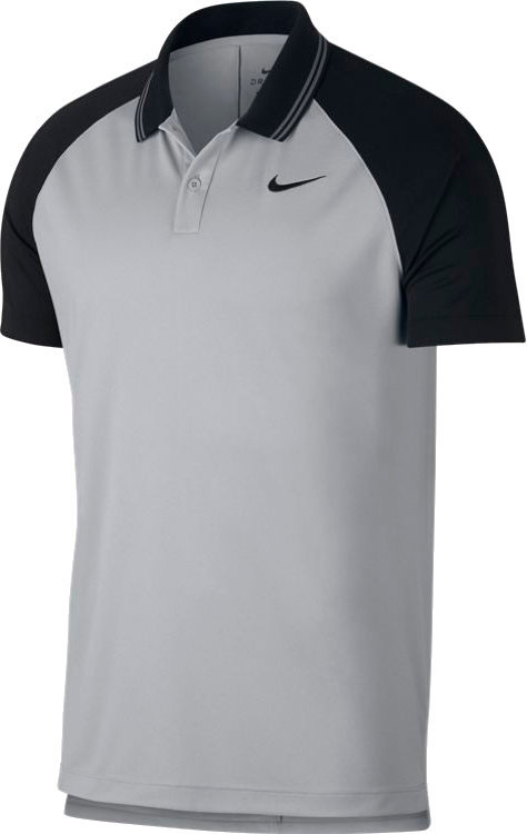 Polo Shirt Nike Dry Essential Tipped Mens Polo Shirt Wolf Grey/Black 2XL