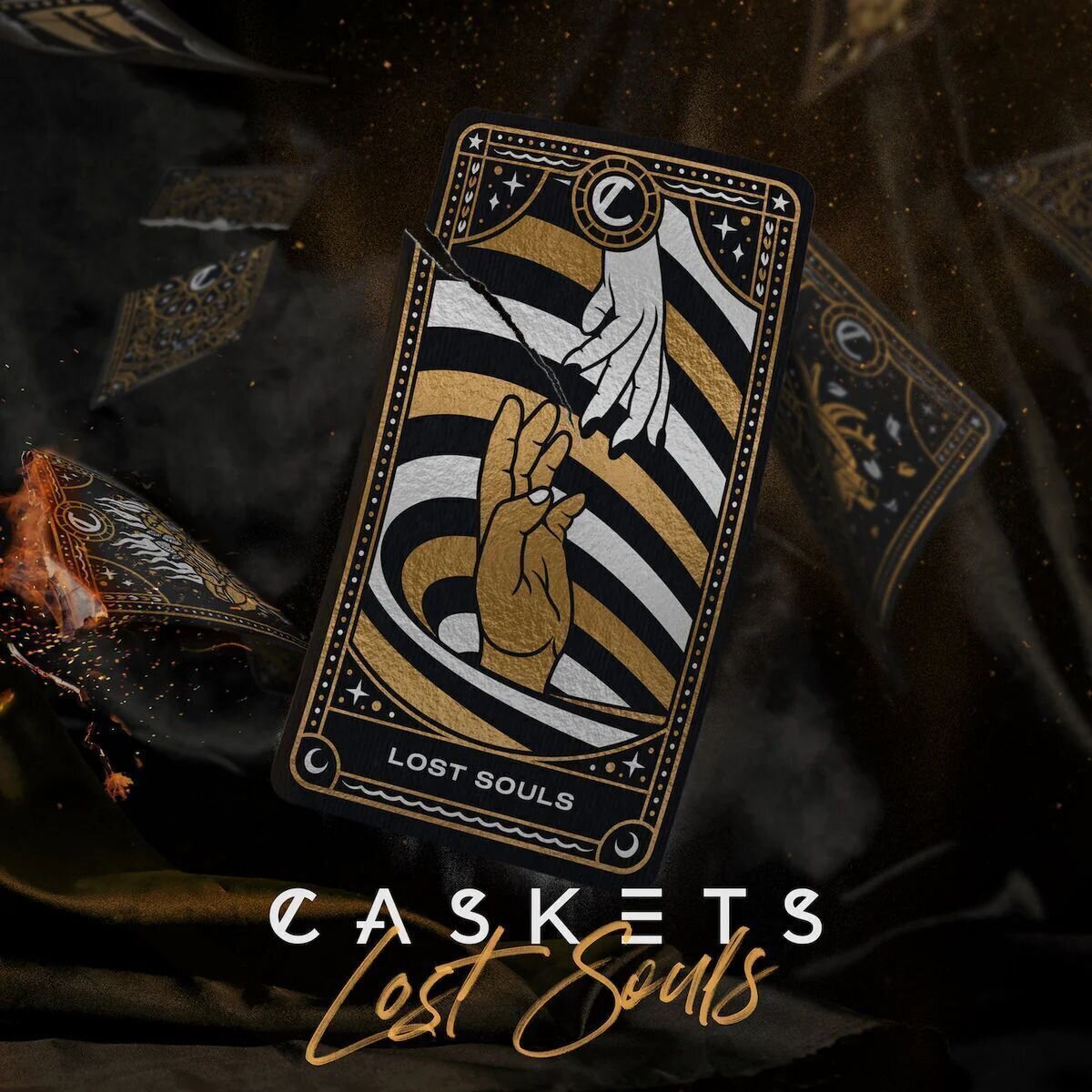 Disc de vinil Caskets - Lost Souls (Limited Edition) (Clear w/ Gold & Black Splatter Coloured) (LP)