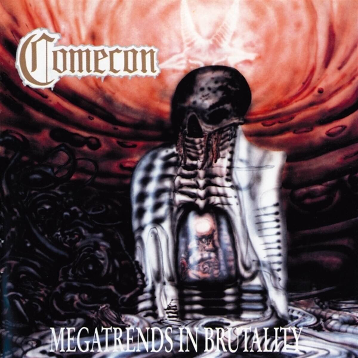 Disc de vinil Comecon - Megatrends In Brutality (Limited Edition) (Red with Black Smoke Coloured) (LP)