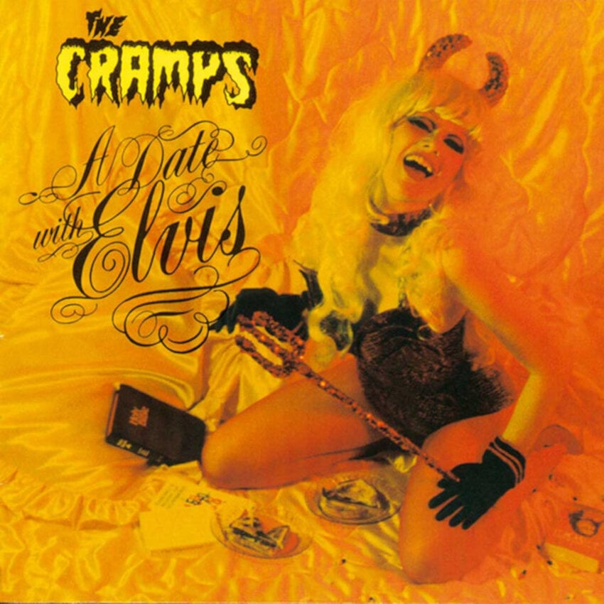 Disc de vinil The Cramps - A Date With Elvis (Reissue) (Yellow Splatter Coloured)  (LP)