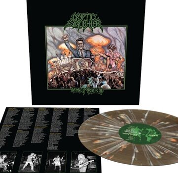 Disco in vinile Cryptic Slaughter - Money Talks (Reissue) (Black Ice Splatter Coloured) (LP) - 1