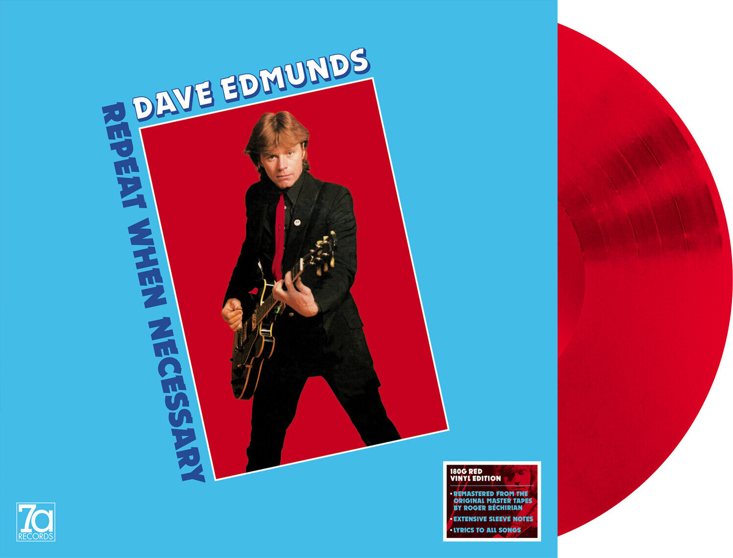Disc de vinil Dave Edmunds - Repeat When Necessary (Reissue) (Translucent Red Coloured) (180 g) (LP)