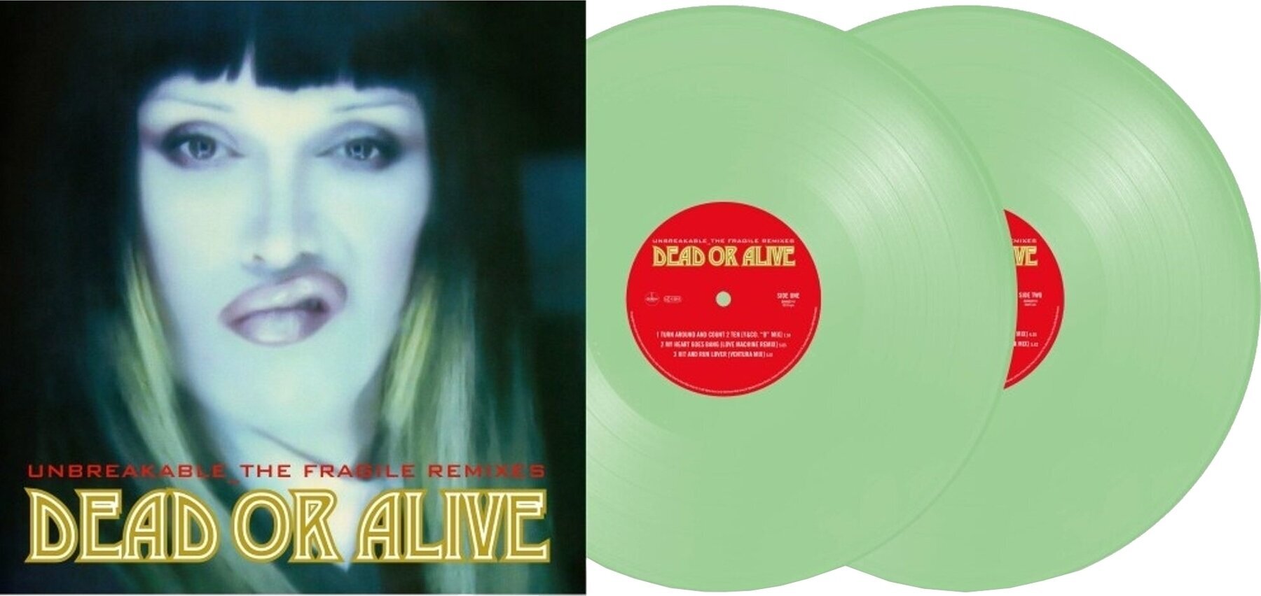 LP ploča Dead or Alive - Unbreakable(The Fragile Remixes) (Reissue) (Pale Green Coloured) (2 LP)