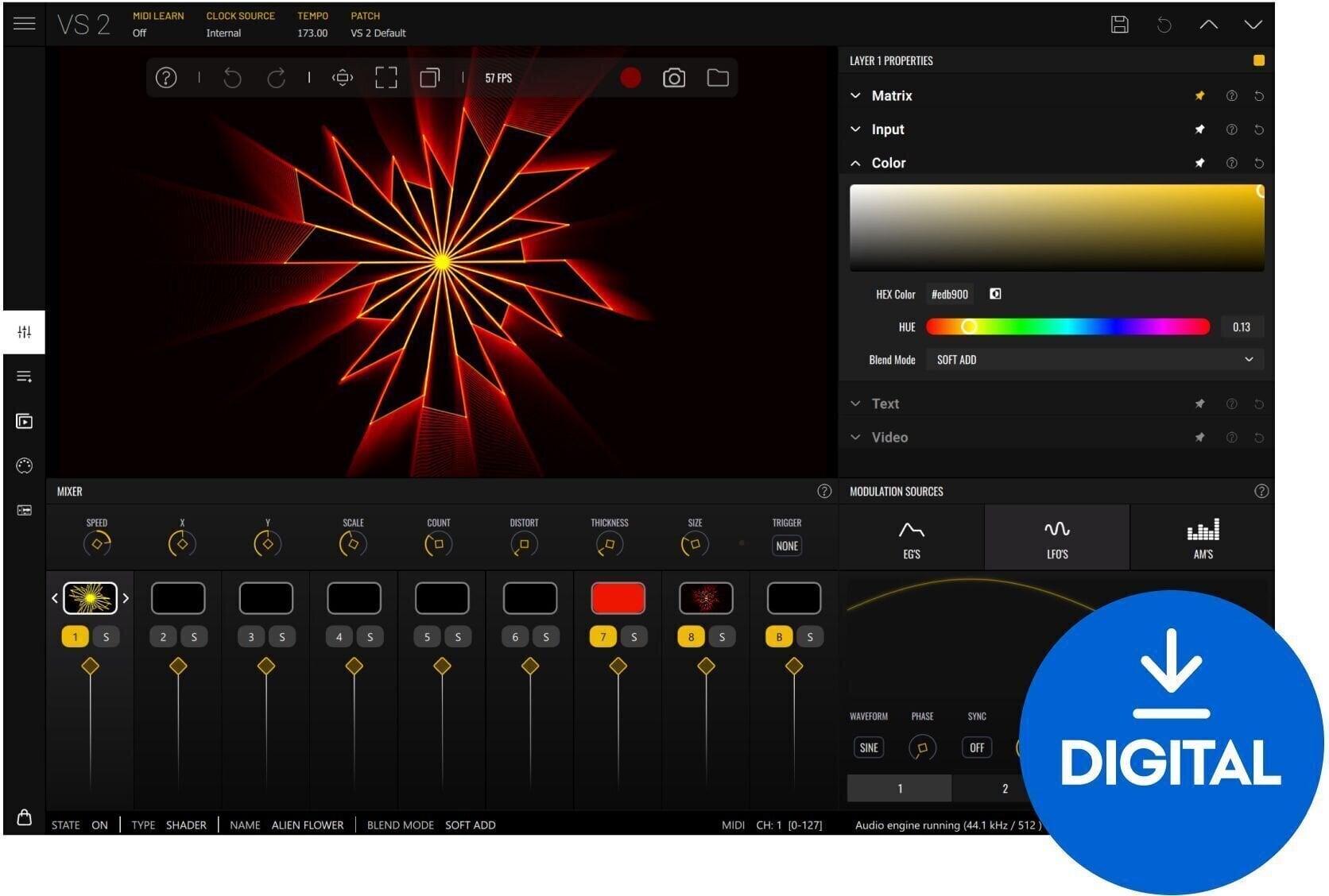 VST-instrument Imaginando VS - Visual Synthesizer 2