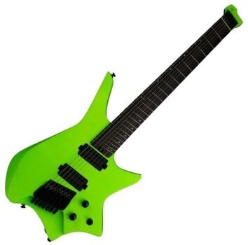 Headless gitaar HILS Guitars HZ7 NEXT Neon Green Headless gitaar - 1