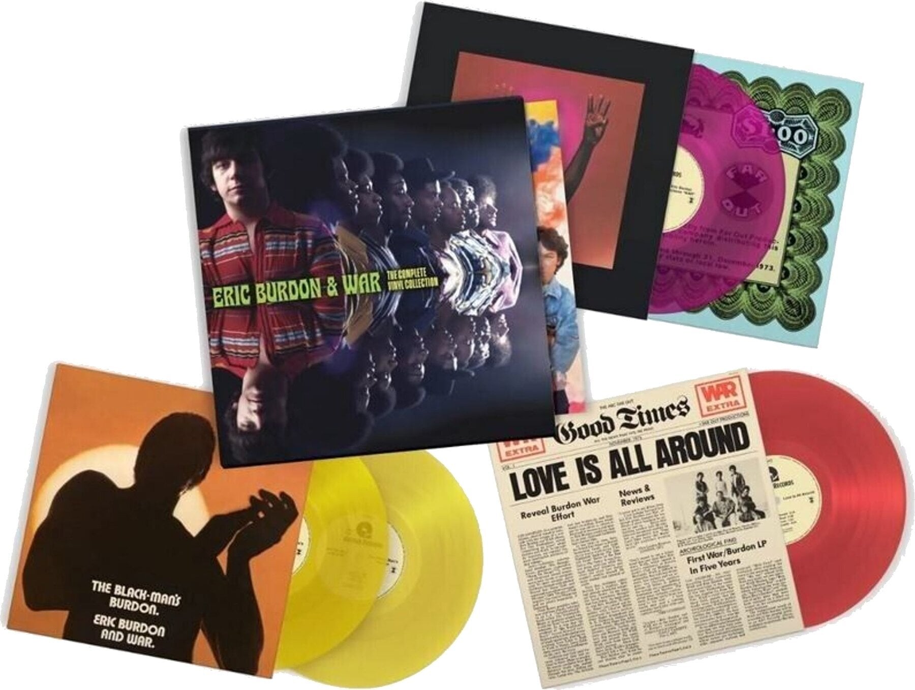 Disc de vinil Eric Burdon & War - The Complete Vinyl Collection (Reissue) (Violet Transparent Coloured) (LP)
