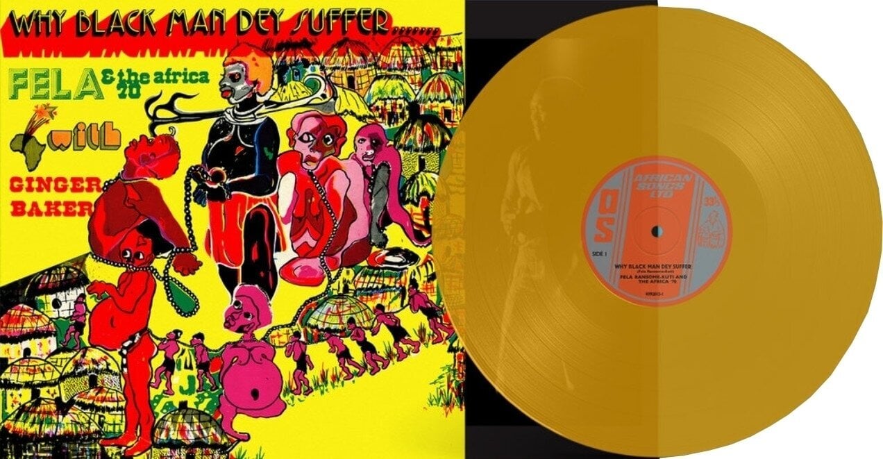 Hanglemez Fela Kuti - Why Black Man Dey Suffer....... (Reissue) (Yellow Transparent Coloured) (LP)