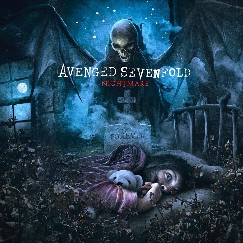 Vinyylilevy Avenged Sevenfold - Nightmare (Reissue) (Electric Blue/Black Splatter Coloured) (2 LP)