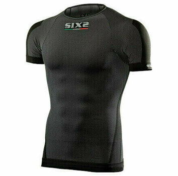 Motorcycle Functional Shirt SIX2 TS1 Short-Sleeve Black XL - 1