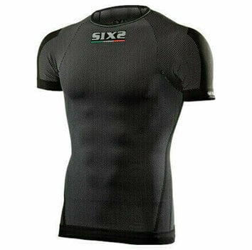 Motorcycle Functional Shirt SIX2 TS1 Short-Sleeve Black 2XL - 1