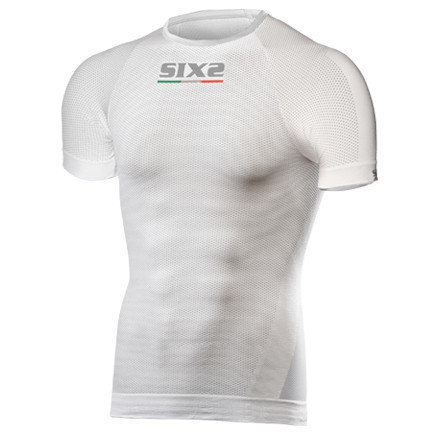 Camisa funcional para motociclismo SIX2 TS1 Short-Sleeve White XL
