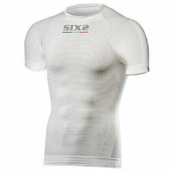 Camisa funcional para motociclismo SIX2 TS1 Short-Sleeve White 2XL - 1