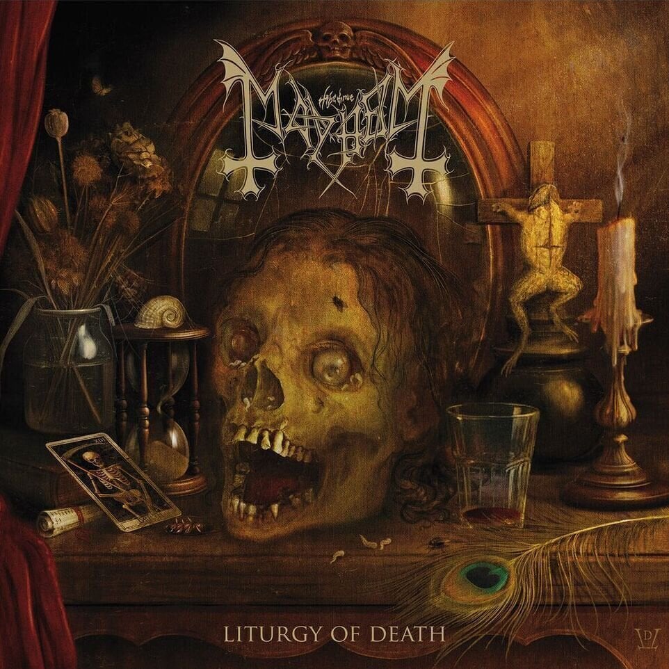 Vinyylilevy Mayhem - Liturgy Of Death (Indie Exclusive) (Limited Edition) (Black Ice Ghost Coloured) (LP)