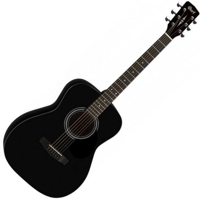 Guitarra jumbo Cort AF510 Black Satin