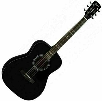 Guitarra jumbo Cort AF510 Black Satin - 1