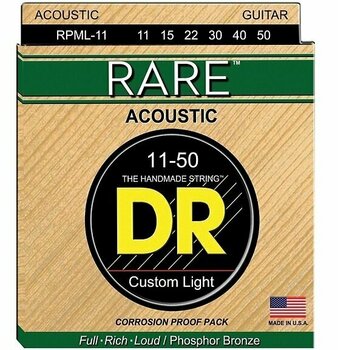 Cordes de guitares acoustiques DR Strings RPML-11 Rare - 1