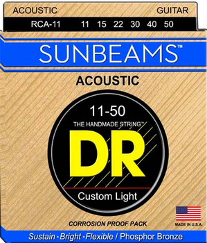Cordes de guitares acoustiques DR Strings RCA-11 Sumbeams - 1