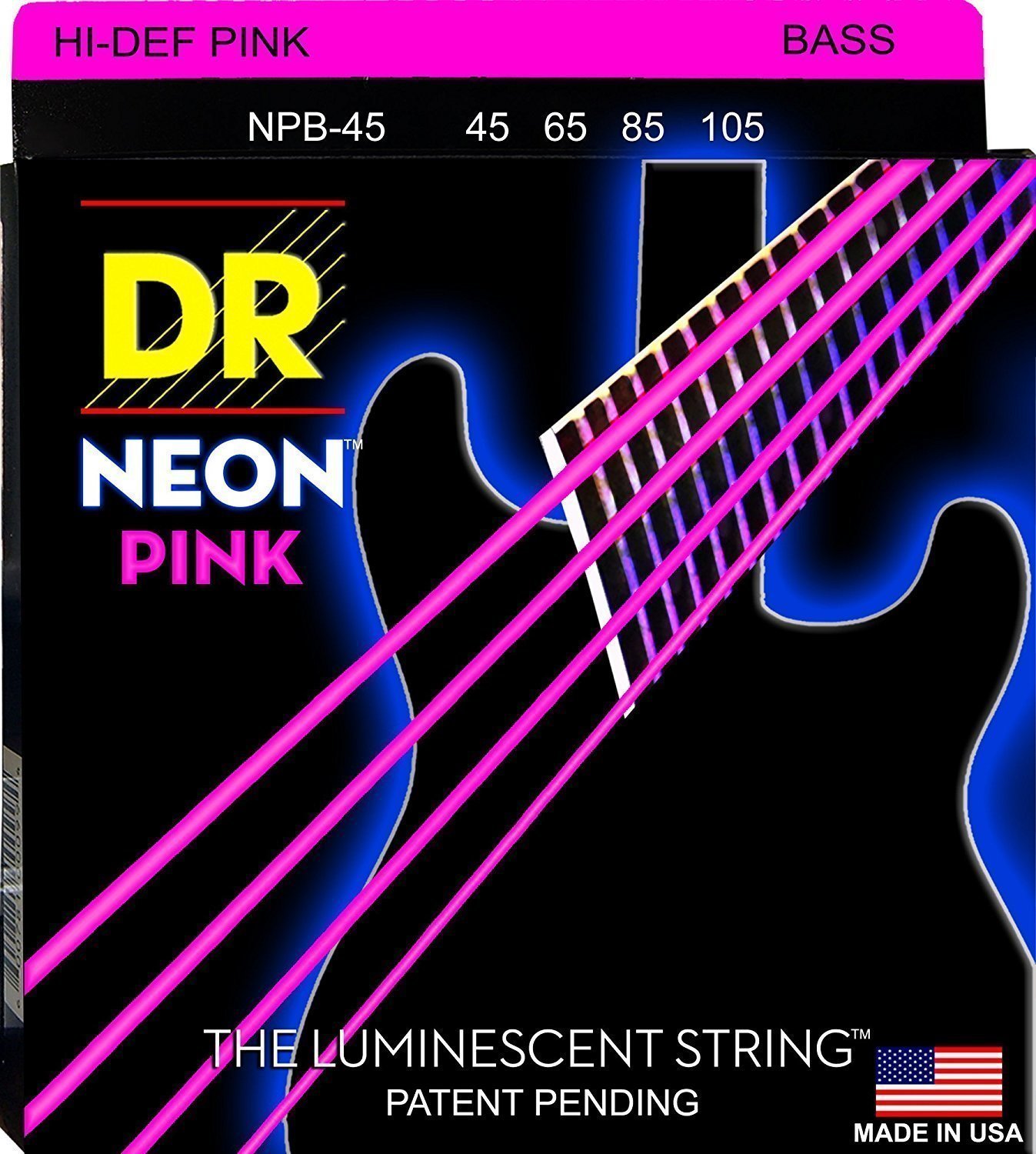 Struny pro baskytaru DR Strings NPB-45