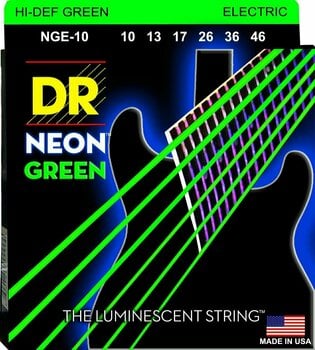 Corzi chitare electrice DR Strings NGE-10 Neon - 1