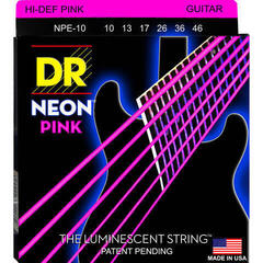 Struny pro elektrickou kytaru DR Strings NPE-10 Neon Struny pro elektrickou kytaru