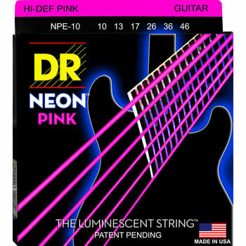 Cordes pour guitares électriques DR Strings NPE-10 Neon - 1