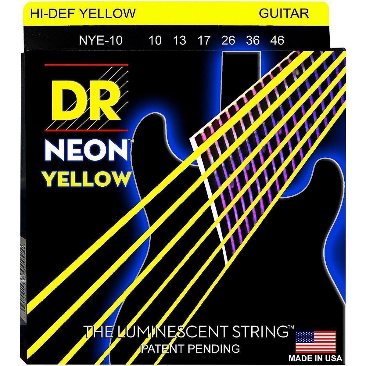 Corde Chitarra Elettrica DR Strings NYE-10 Neon