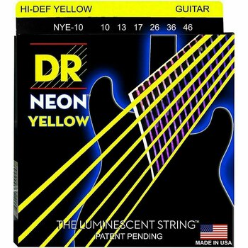Struny do gitary elektrycznej DR Strings NYE-10 Neon - 1