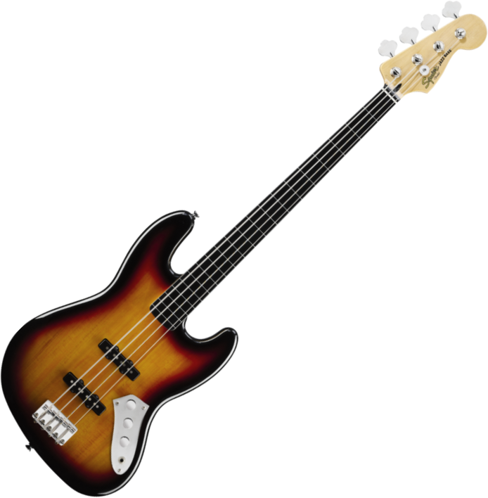 Basse Fretless Fender Squier Vintage Modified Jazz Bass Fretless 3-CS