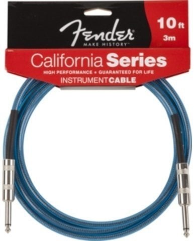 Instrument Cable Fender California Series 3m Blue