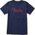 T-Shirt Fender T-Shirt Foil Spaghetti Logo Blau L