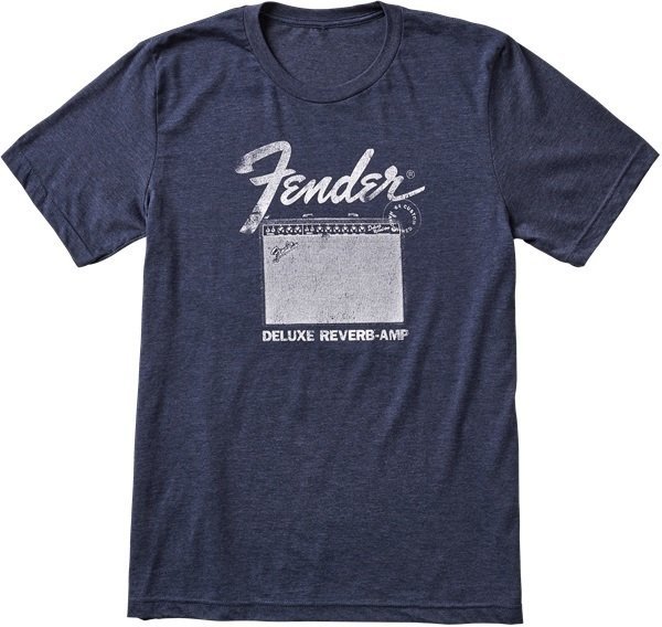 T-shirt Fender Deluxe Reverb Blue XL T-shirt