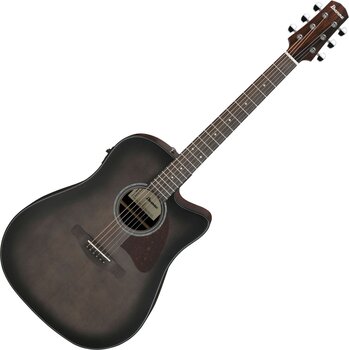 electro-acoustic guitar Ibanez AAD70CE-TBN Transparent Charcoal Burst electro-acoustic guitar - 1
