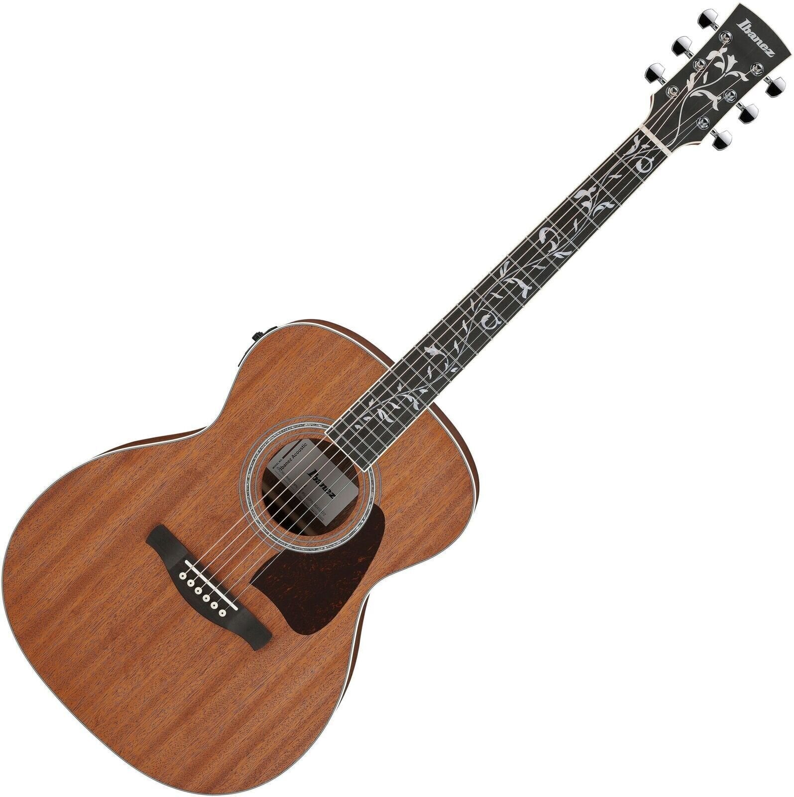 Jumbo Elektro-Akustikgitarren Ibanez AC390MHE-OPN Open Pore Natural Jumbo Elektro-Akustikgitarren