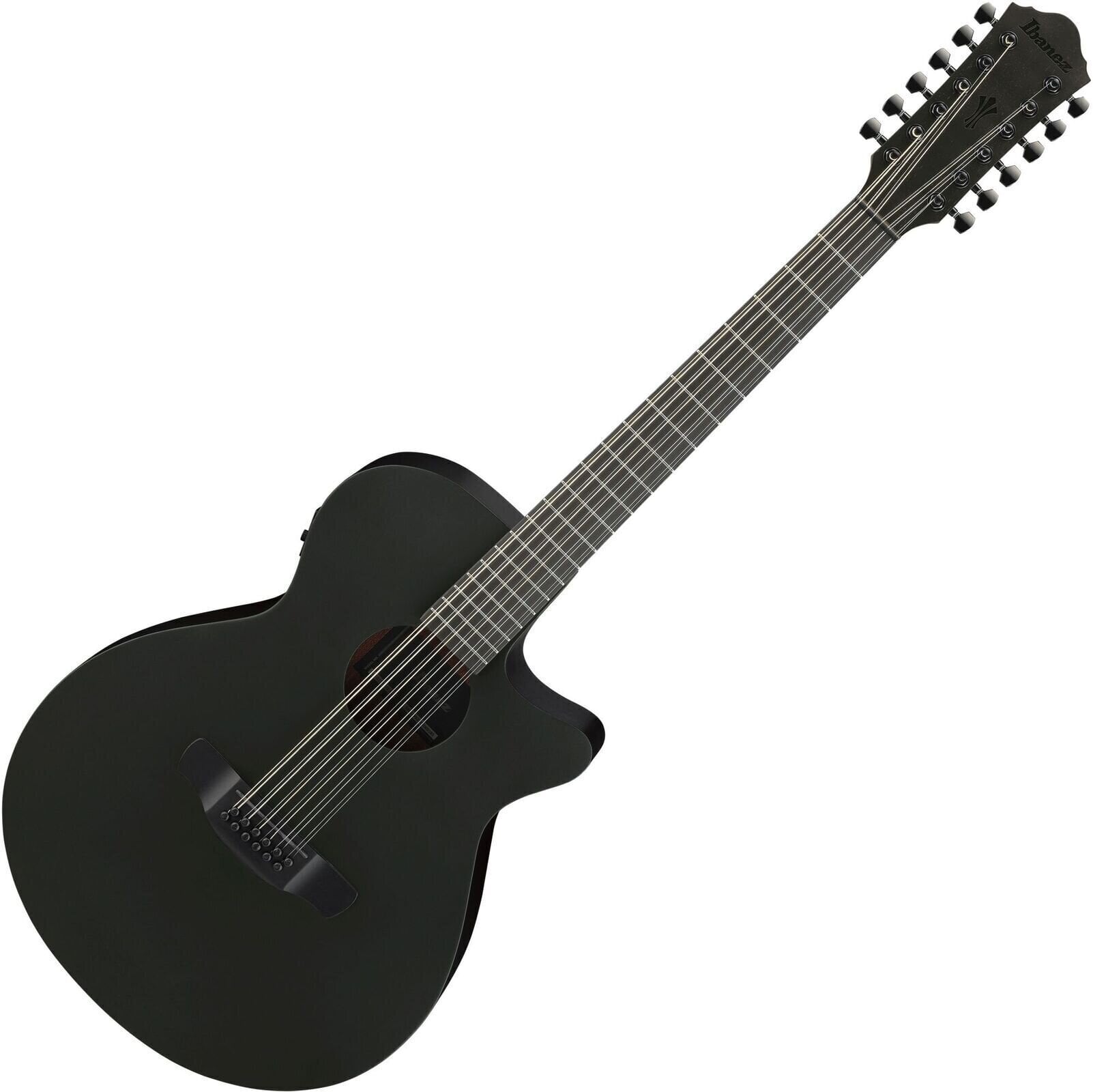 Chitarra Semiacustica 12 Corde Ibanez AEG1221-BOT Black Out Chitarra Semiacustica 12 Corde