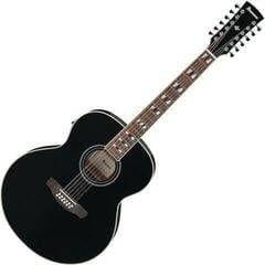 12-string Acoustic-electric Guitar Ibanez AJ7012M1E-BK Black 12-string Acoustic-electric Guitar