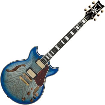 Polu-akustična gitara Ibanez AM93QA-JBB Jet Blue Burst Polu-akustična gitara - 1