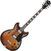 Semi-Acoustic Guitar Ibanez AS7328-TBC Baritone Tobacco Brown Semi-Acoustic Guitar