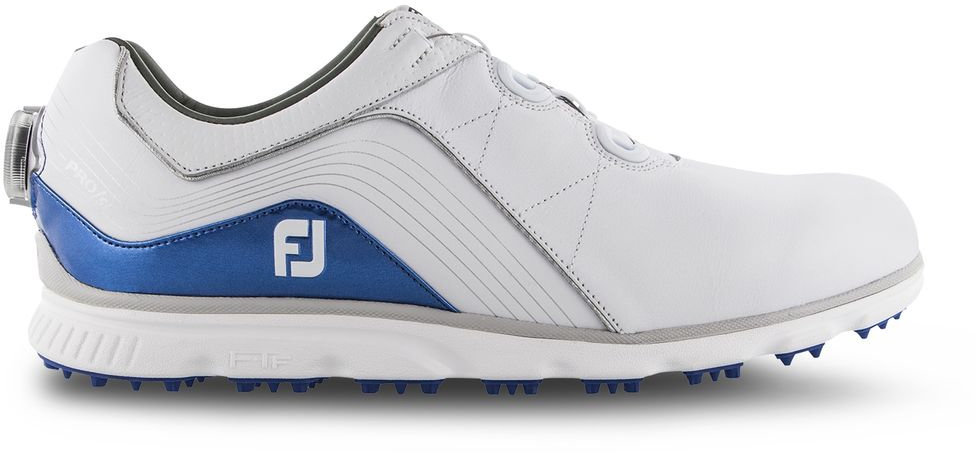 Herren Golfschuhe Footjoy Pro SL BOA Weiß-Blau 42,5